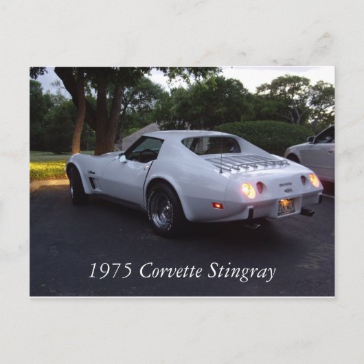 Carte Postale Corvette 1975 (Devant)