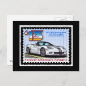 Carte Postale Corvette 60e anniversaire 2013 Convertible (Devant / Derrière)