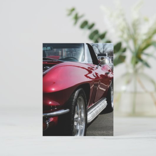 Carte Postale Corvette Chevy 1965 (Debout devant)