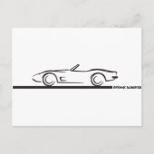 Carte Postale Corvette convertible BLK 1973 (Devant)