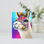 Carte postale Cosmic Alpaca (Debout devant)