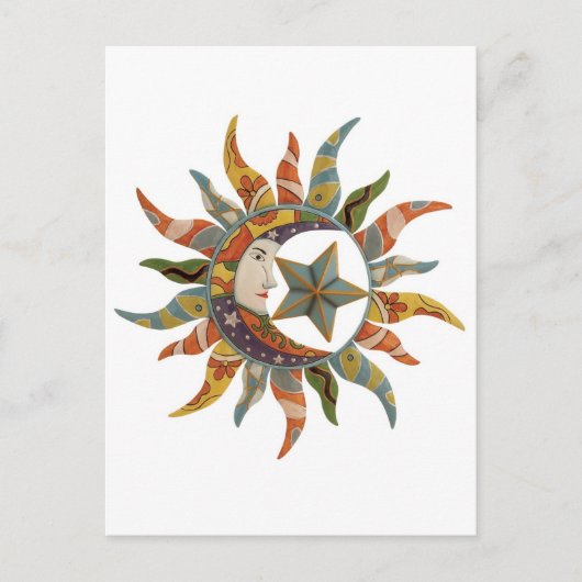 CARTE POSTALE COSMIC CLOWN ABSTRAIT (Devant)