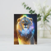 Carte postale Cosmic Lion (Debout devant)