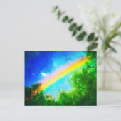 Carte postale COSMIC RAINBOW Verde (Debout devant)