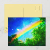 Carte postale COSMIC RAINBOW Verde (Devant / Derrière)