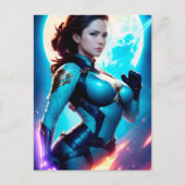 Carte Postale Cosmic Retro 50's Sci-Fi Nova Space Ranger (Devant)