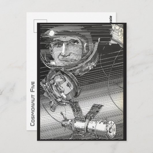 Carte postale Cosmonaut Five (Devant / Derrière)