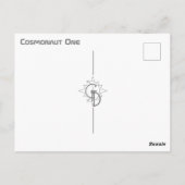 Carte postale Cosmonaut One (Dos)