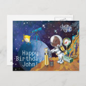 Carte Postale cosmos (Devant / Derrière)