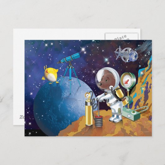 Carte Postale cosmos (Devant / Derrière)