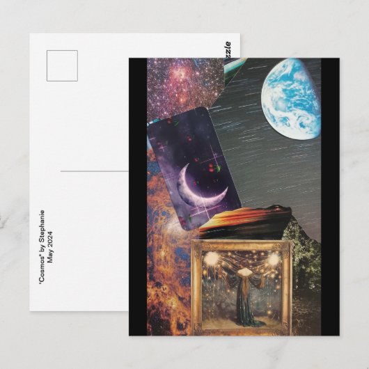 Carte postale "Cosmos" (Devant / Derrière)