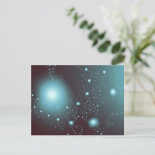 Carte Postale Cosmos bleus (Debout devant)