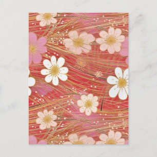 Carte Postale Cosmos Chiyogami