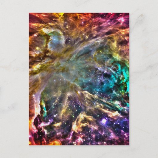 Carte Postale Cosmos colorés (Devant)