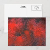 Carte postale "Cosmos Red" Abstrait Design (Devant / Derrière)