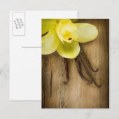 Carte Postale Cosses et fleur de vanille au-dessus d'arrière - (Devant / Derrière)