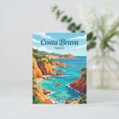 Carte Postale Costa Brava Espagne (Debout devant)