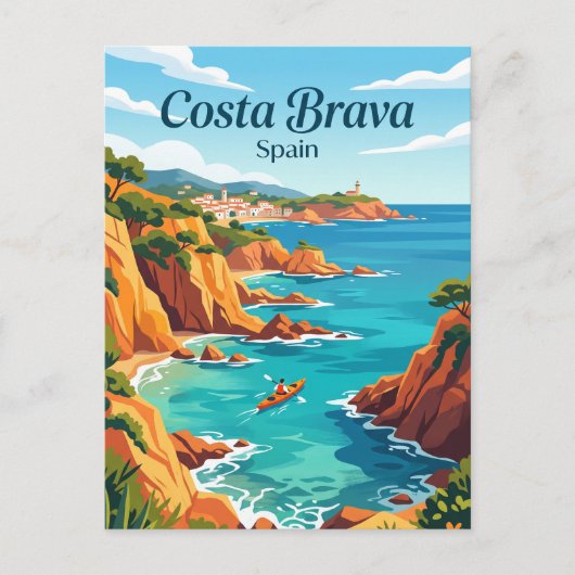 Carte Postale Costa Brava Espagne (Devant)