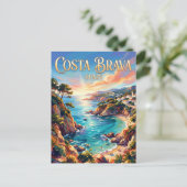 Carte Postale Costa Brava Espagne (Debout devant)