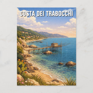 Carte Postale Costa dei Trabocchi Voyage en Italie
