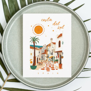 Carte Postale Costa del sol espagne vacances méditerranée 