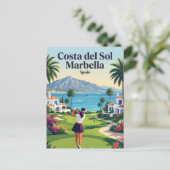 Carte Postale Costa del Sol Marbella Espagne (Debout devant)