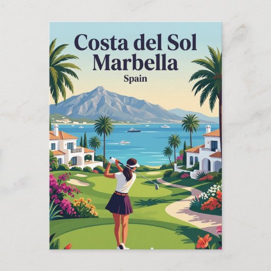 Carte Postale Costa del Sol Marbella Espagne (Devant)