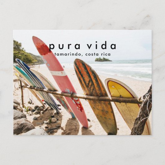 Carte postale Costa Rica Beach Photo Surfing (Devant)