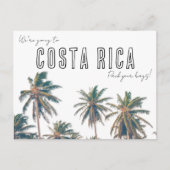 Carte Postale Costa Rica Destination Beach Mariage Enregistrer l (Devant)