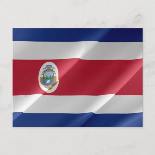 Carte Postale Costa Rica - Drapeau (Devant)