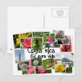 Carte Postale Costa Rica es Pura Vida ! (Devant / Derrière)