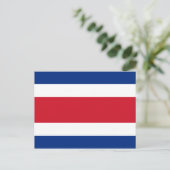 Carte Postale Costa Rica Flag Postcard (Debout devant)