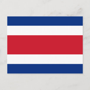 Carte Postale Costa Rica Flag Postcard