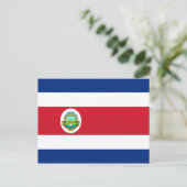 Carte Postale Costa Rica - Le drapeau national du Costa Rica (Debout devant)