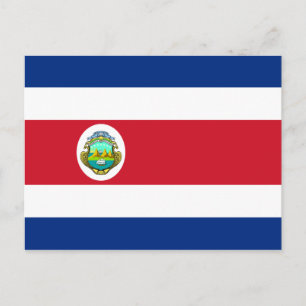 Carte Postale Costa Rica - Le drapeau national du Costa Rica
