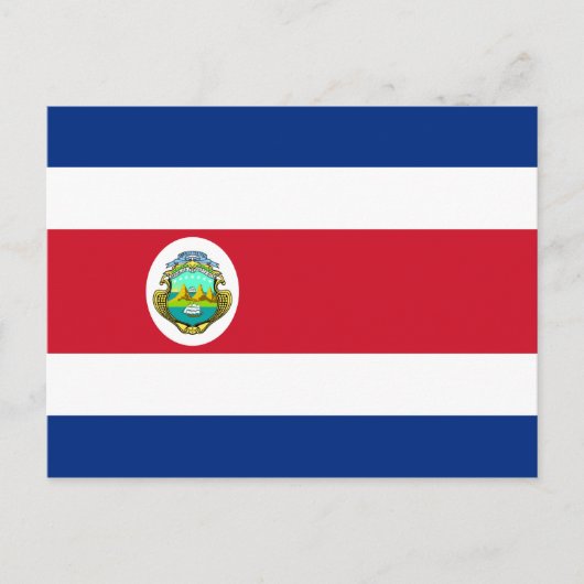 Carte Postale Costa Rica - Le drapeau national du Costa Rica (Devant)