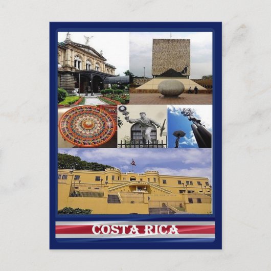 Carte Postale Costa Rica - Mosaic - (Devant)