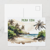 Carte Postale Costa Rica Pura Vida Beach Card (Devant / Derrière)