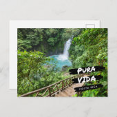Carte Postale Costa Rica Pura Vida Rio Celeste  (Devant / Derrière)