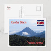 Carte Postale Costa Rica - Volcan Arenal - (Devant / Derrière)