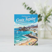 Carte Postale Costa Teguise Espagne (Debout devant)