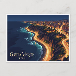 Carte Postale Costa Verde Lima Pérou