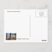 Carte Postale Costume breton traditionnel (Dos)