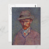 Carte Postale Costume d'auto-portrait de Vincent Van Gogh (Devant / Derrière)