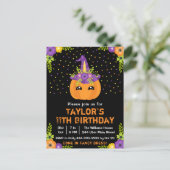 Carte Postale Costume de citrouille d'Halloween Fête d'anniversa (Debout devant)