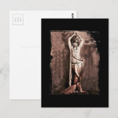 Carte Postale Costume de danseuse du ventre Mata Hari (Devant / Derrière)