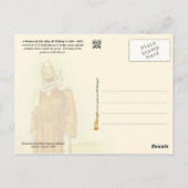 Carte Postale Costume de femme de l'époque de William Ier (Dos)