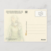 Carte Postale Costume de femme de l'époque de William II (Dos)