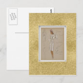 Carte Postale Costume de référence porté sur un costume de 2 piè (Devant / Derrière)