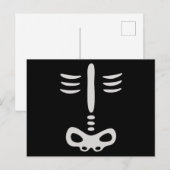 Carte Postale Costume de squelette pour enfants d'Halloween (Devant / Derrière)